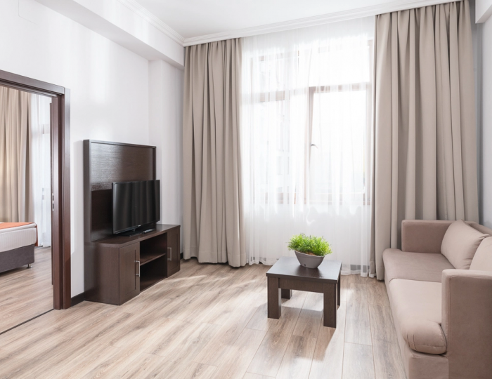 Апартамент стандарт 2 спальни 540 для маломобильных групп населения - Апартаменты Курорта Красная Поляна (бывш. «Горки Город»)